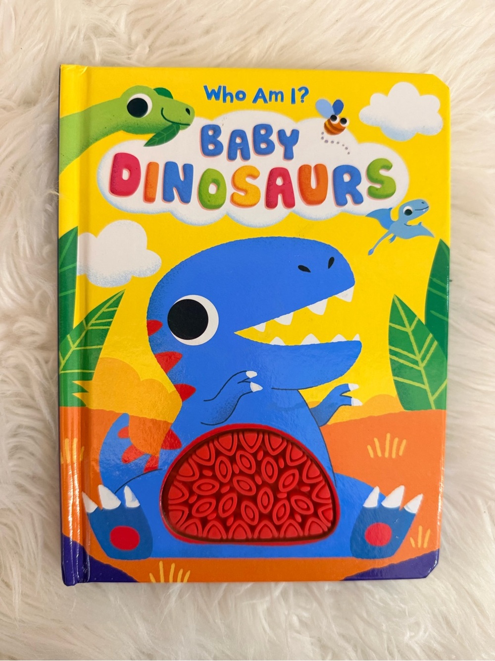 💫10/$25 • Who Am I? Baby Dinosaurs Touch & Feel Boardbook